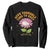 Give Yourself Time To Rest Sweatshirt Cute Cat Sleep Mental Health TS09 Black Print Your Wear