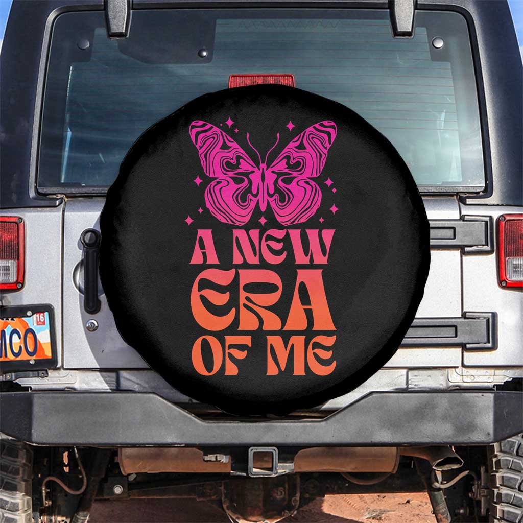 A New Era Of Me Spare Tire Cover TS09 No hole Black Print Your Wear