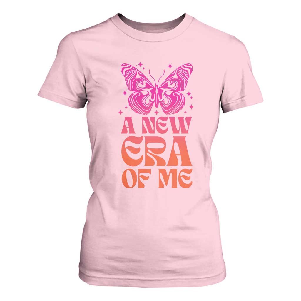 A New Era Of Me T Shirt For Women TS09 Light Pink Print Your Wear