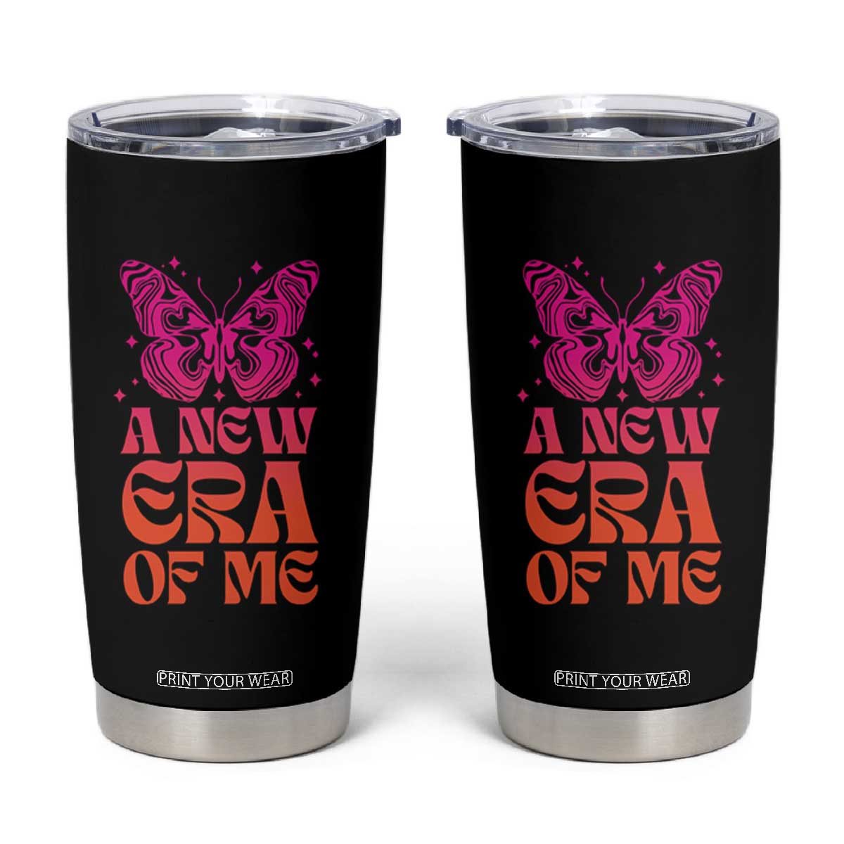 A New Era Of Me Tumbler Cup TS09 Black Print Your Wear