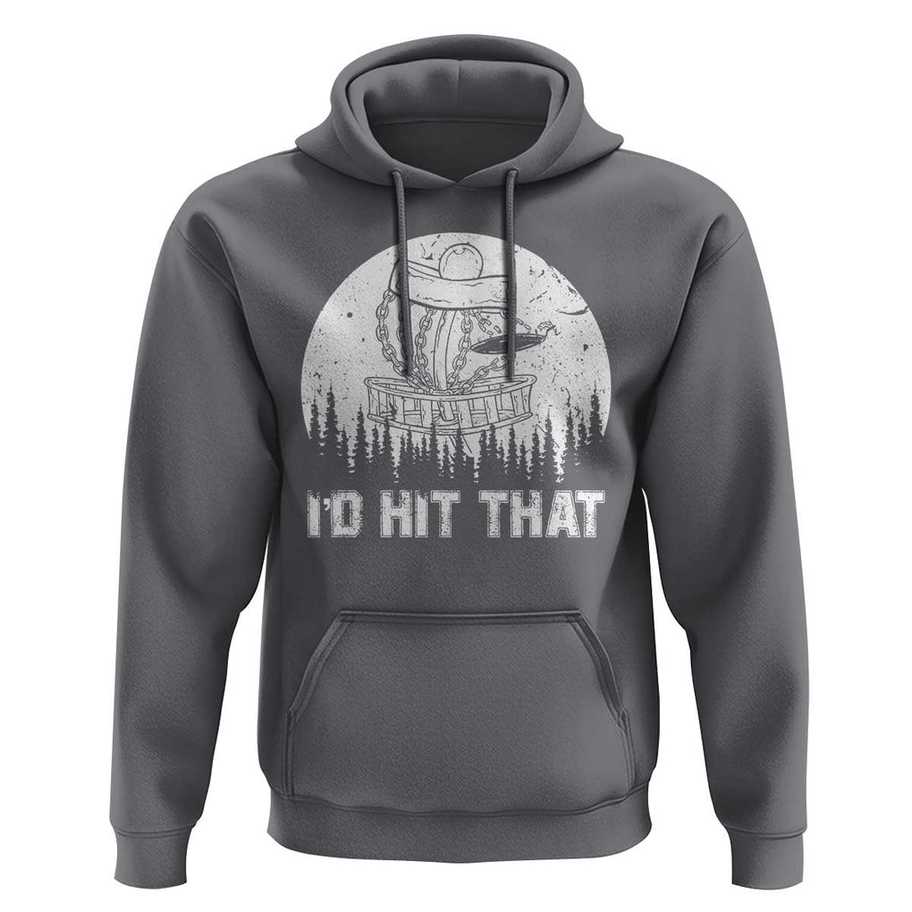 Retro I'd Hit That Disc Golf Hoodie TS09 Charcoal Print Your Wear