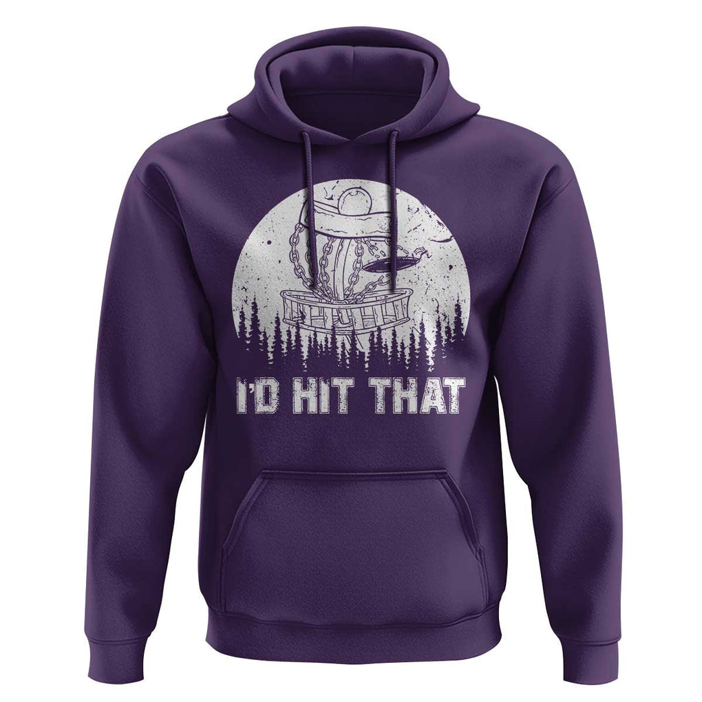 Retro I'd Hit That Disc Golf Hoodie TS09 Purple Print Your Wear