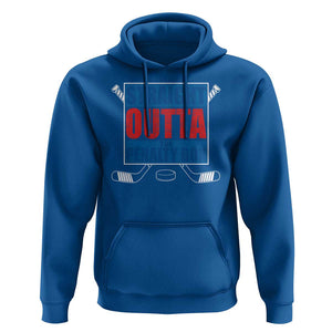 Hockey Hoodie Straight Outta The Penalty Box TS09 Royal Blue Print Your Wear