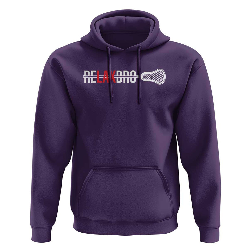 Funny Lacrosse Relaxbro Hoodie TS09 Purple Print Your Wear