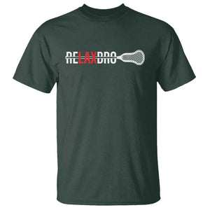 Funny Lacrosse Relaxbro T Shirt TS09 Dark Forest Green Print Your Wear