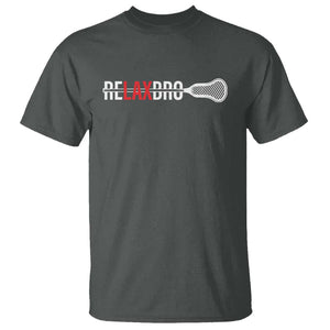 Funny Lacrosse Relaxbro T Shirt TS09 Dark Heather Print Your Wear