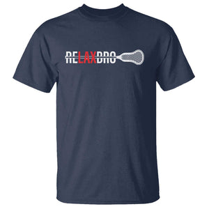 Funny Lacrosse Relaxbro T Shirt TS09 Navy Print Your Wear