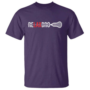 Funny Lacrosse Relaxbro T Shirt TS09 Purple Print Your Wear