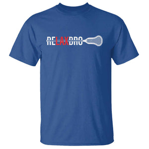 Funny Lacrosse Relaxbro T Shirt TS09 Royal Blue Print Your Wear