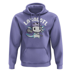 Funny Axolotl Lacrosse Player Hoodie TS09 Violet Print Your Wear