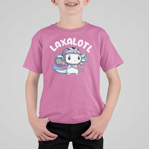 Funny Axolotl Lacrosse Player T Shirt For Kid TS09 Azalea Print Your Wear