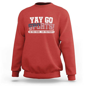 Funny U.S. Sport Support Sweatshirt Yay Go Sports Do The Thing Win The Points TS09 Red Print Your Wear