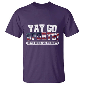 Funny U.S. Sport Support T Shirt Yay Go Sports Do The Thing Win The Points TS09 Purple Print Your Wear