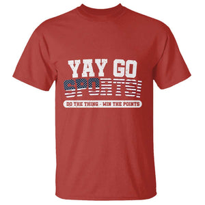 Funny U.S. Sport Support T Shirt Yay Go Sports Do The Thing Win The Points TS09 Red Print Your Wear