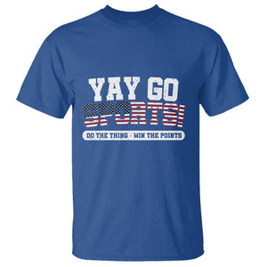 Funny U.S. Sport Support T Shirt Yay Go Sports Do The Thing Win The Points TS09 Royal Blue Print Your Wear