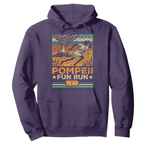 Funny Pompeii Fun Run Hoodie Geography Volcanologist TS09 Purple Print Your Wear