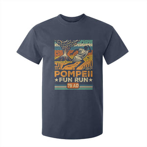 Funny Pompeii Fun Run T Shirt For Kid Geography Volcanologist TS09 Navy Print Your Wear