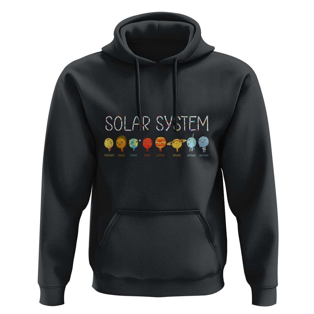 Funny Solar System Planets Science Outer Space Hoodie TS09 Black Print Your Wear