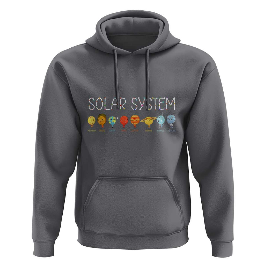 Funny Solar System Planets Science Outer Space Hoodie TS09 Charcoal Print Your Wear