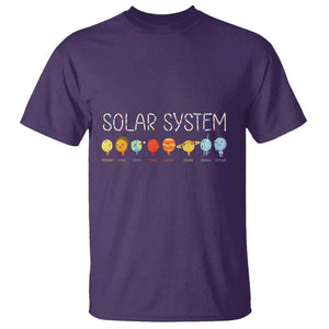 Funny Solar System Planets Science Outer Space T Shirt TS09 Purple Print Your Wear