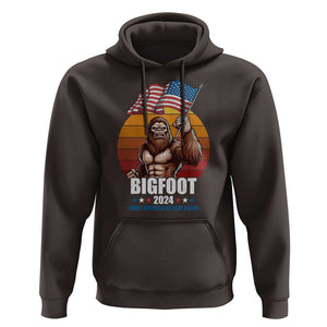 Funny President Election Bigfoot Hoodie Make America Believe Again Vote For Bigfoot TS09 Dark Chocolate Print Your Wear