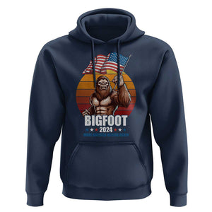 Funny President Election Bigfoot Hoodie Make America Believe Again Vote For Bigfoot TS09 Navy Print Your Wear