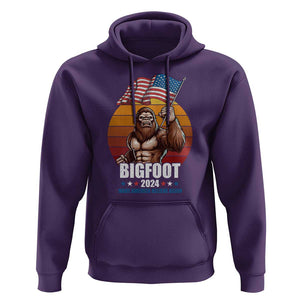 Funny President Election Bigfoot Hoodie Make America Believe Again Vote For Bigfoot TS09 Purple Print Your Wear