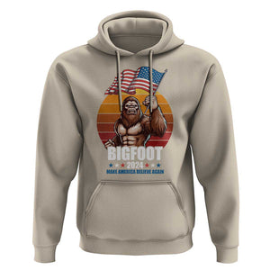 Funny President Election Bigfoot Hoodie Make America Believe Again Vote For Bigfoot TS09 Sand Print Your Wear