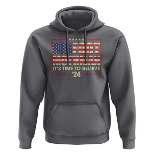 Funny President Election Bigfoot Mothman Hoodie It's Time To Believe TS09 Charcoal Print Your Wear