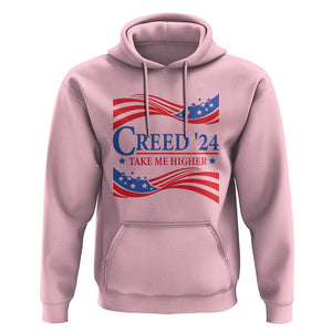 Funny US Election Hoodie Creed '24 Take Me Higher TS09 Light Pink Print Your Wear