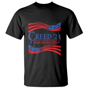 Funny US Election T Shirt Creed '24 Take Me Higher TS09 Black Print Your Wear