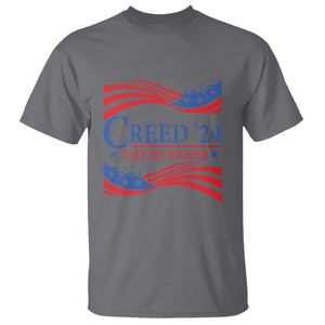 Funny US Election T Shirt Creed '24 Take Me Higher TS09 Charcoal Print Your Wear