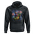 Funny Trump Riding Dinosaur Freedom Firework Hoodie TS09 Black Print Your Wear