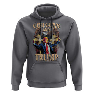 Trump Supporter Hoodie God Guns And Trump America Eagle TS09 Charcoal Print Your Wear