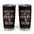 Trump Supporter Tumbler Cup God Guns And Trump America Eagle TS09 Black Print Your Wear