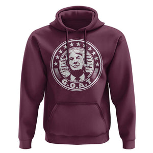 G.O.A.T Trump Supporter Election 2024 Hoodie TS09 Maroon Print Your Wear
