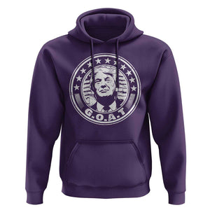 G.O.A.T Trump Supporter Election 2024 Hoodie TS09 Purple Print Your Wear