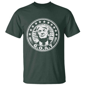G.O.A.T Trump Supporter Election 2024 T Shirt TS09 Dark Forest Green Print Your Wear