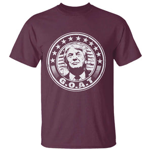 G.O.A.T Trump Supporter Election 2024 T Shirt TS09 Maroon Print Your Wear