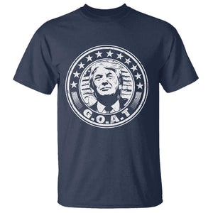 G.O.A.T Trump Supporter Election 2024 T Shirt TS09 Navy Print Your Wear