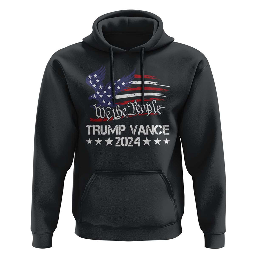 Trump Vance 2024 Hoodie Us Election We The People Flag TS09 Black Print Your Wear