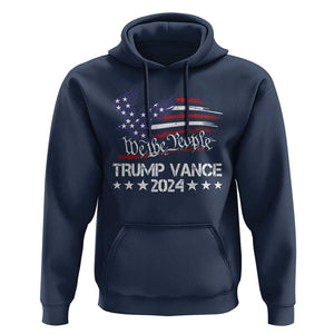 Trump Vance 2024 Hoodie Us Election We The People Flag TS09 Navy Print Your Wear