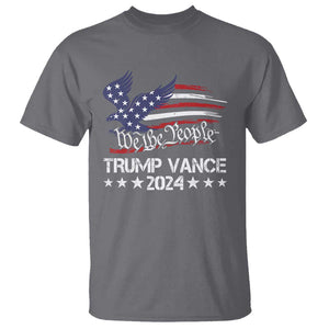 Trump Vance 2024 T Shirt Us Election We The People Flag TS09 Charcoal Print Your Wear