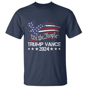 Trump Vance 2024 T Shirt Us Election We The People Flag TS09 Navy Print Your Wear