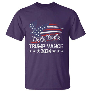 Trump Vance 2024 T Shirt Us Election We The People Flag TS09 Purple Print Your Wear