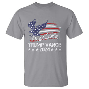 Trump Vance 2024 T Shirt Us Election We The People Flag TS09 Sport Gray Print Your Wear
