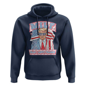 Funny Trump Supporter Hoodie MILF Man I Love Felons Pink Trump TS09 Navy Print Your Wear