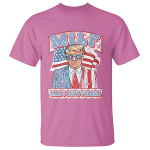 Funny Trump Supporter T Shirt MILF Man I Love Felons Pink Trump TS09 Azalea Print Your Wear
