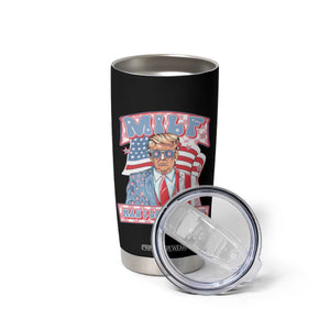 Funny Trump Supporter Tumbler Cup MILF Man I Love Felons Pink Trump TS09 Print Your Wear