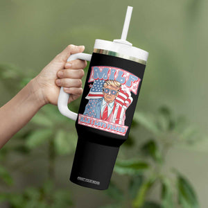 Funny Trump Supporter Tumbler With Handle MILF Man I Love Felons Pink Trump TS09 Print Your Wear